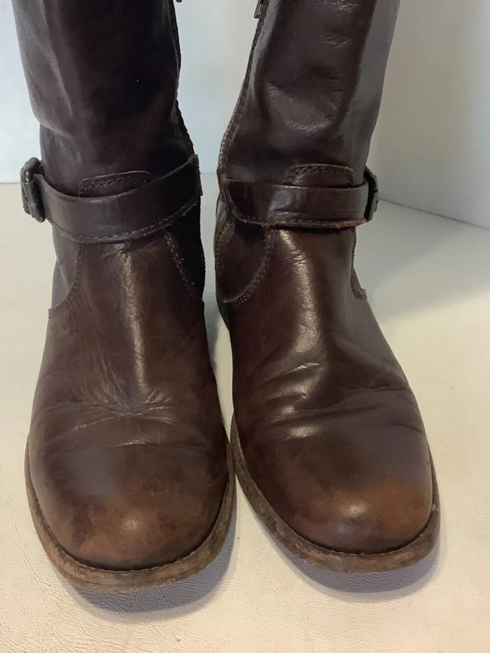 Frye Leather Phillip Riding Equestrian Boots Women’s 7.5 B Brown